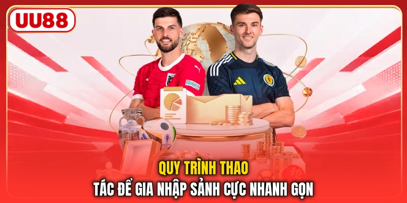 Quy trình thao tác để gia nhập sảnh cực nhanh gọn